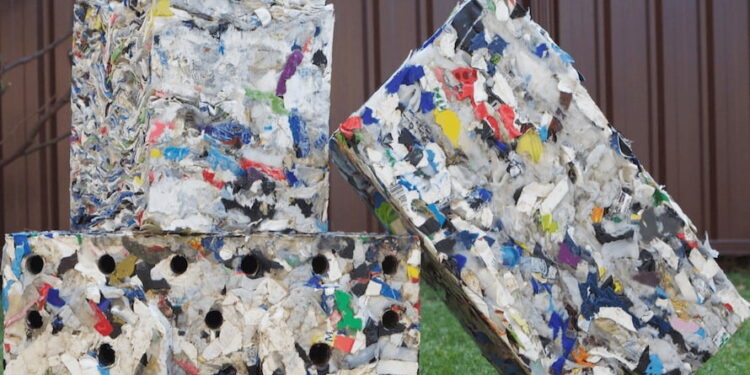Waste Plastic Becomes Building Material